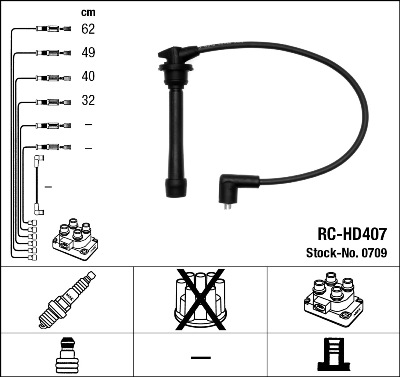 Ignition Cable Kit  Art. 0709