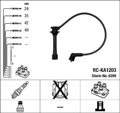 Ignition Cable Kit  Art. 6209