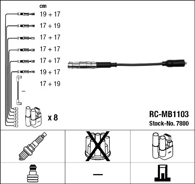 Ignition Cable Kit  Art. 7800