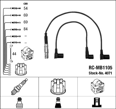 Ignition Cable Kit (From Poland to distributor)  Art. 4071