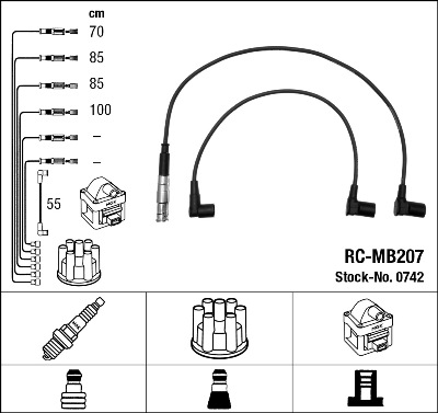 Ignition Cable Kit (From Poland to distributor)  Art. 0742