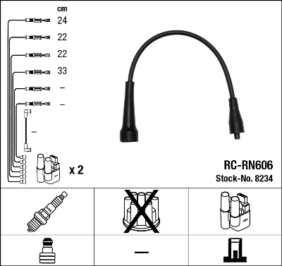 Ignition Cable Kit (From Poland to distributor)  Art. 8234