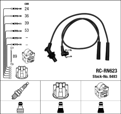 Ignition Cable Kit (From Poland to distributor)  Art. 8493