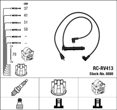 Ignition Cable Kit  Art. 0888