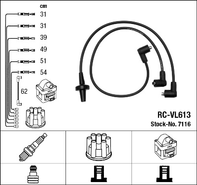 Ignition Cable Kit  Art. 7116