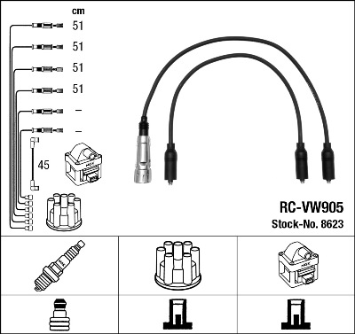 Ignition Cable Kit  Art. 8623