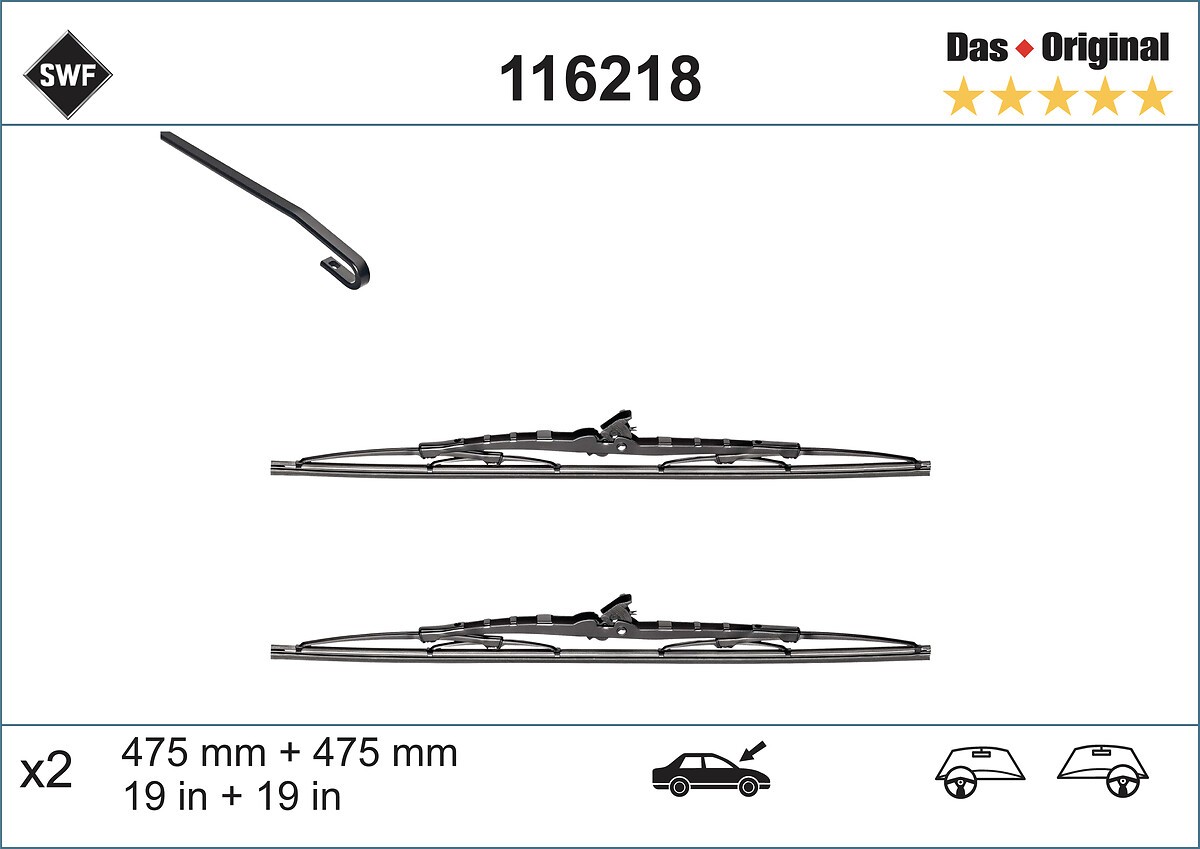 Wiper Blade (In front)  Art. 116218