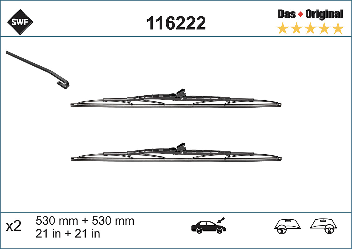 Wiper Blade (In front)  Art. 116222