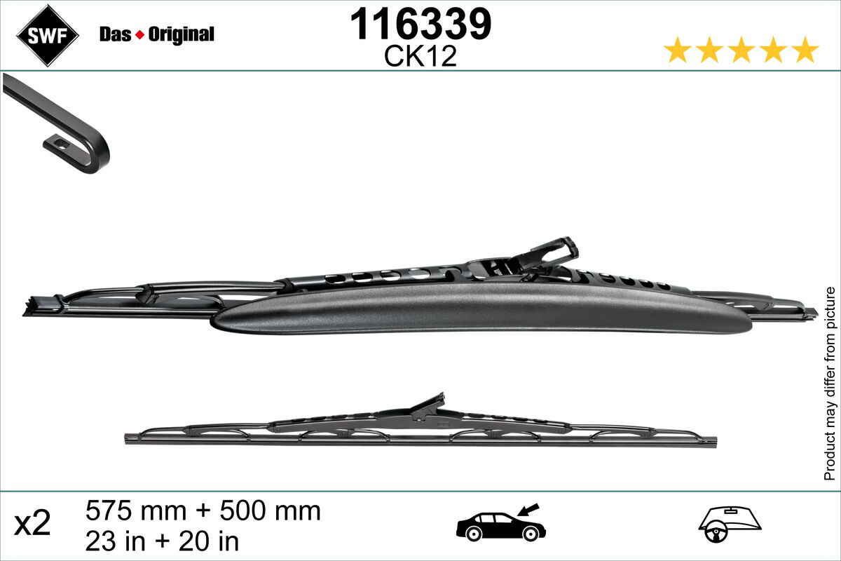 Wiper Blade (In front)  Art. 116339