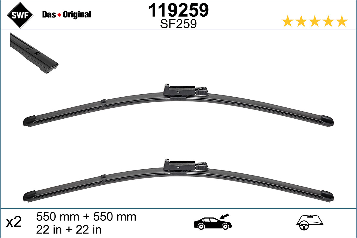 Wiper Blade (In front)  Art. 119259