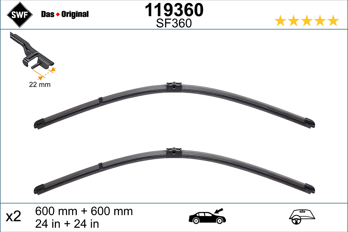 Wiper Blade (In front)  Art. 119360