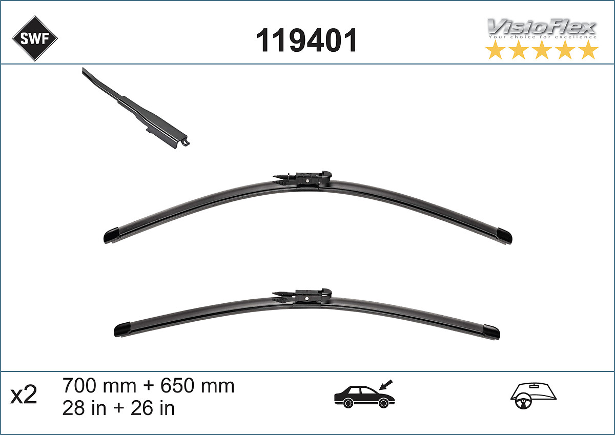 Wiper Blade (In front)  Art. 119401