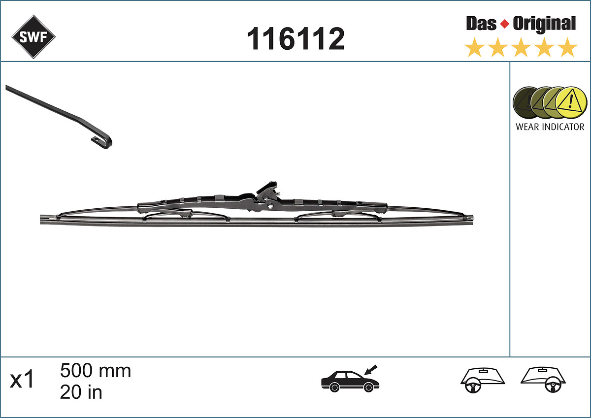 Wiper Blade (In front)  Art. 116112