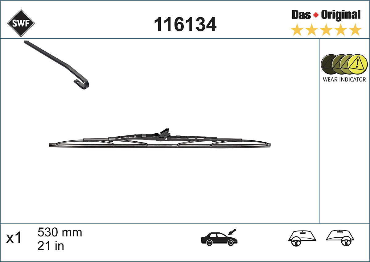 Wiper Blade (In front)  Art. 116134