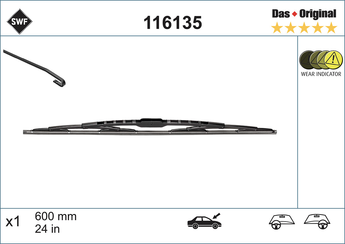 Wiper Blade (In front)  Art. 116135