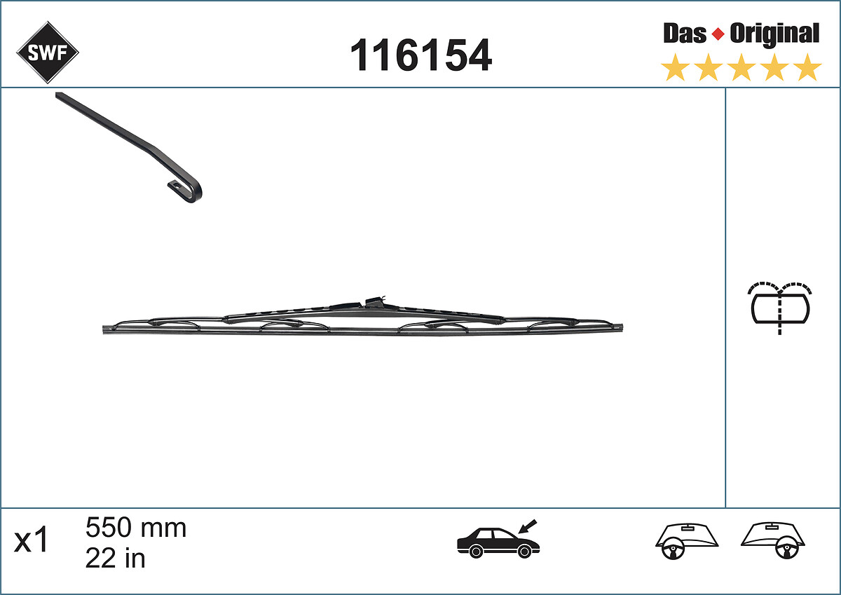 Wiper Blade (In front)  Art. 116154