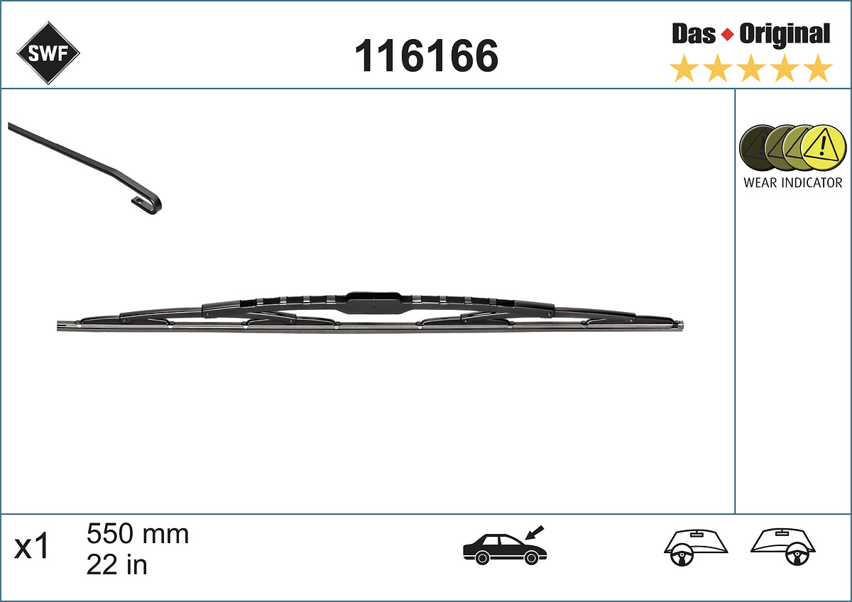 Wiper Blade (In front)  Art. 116166