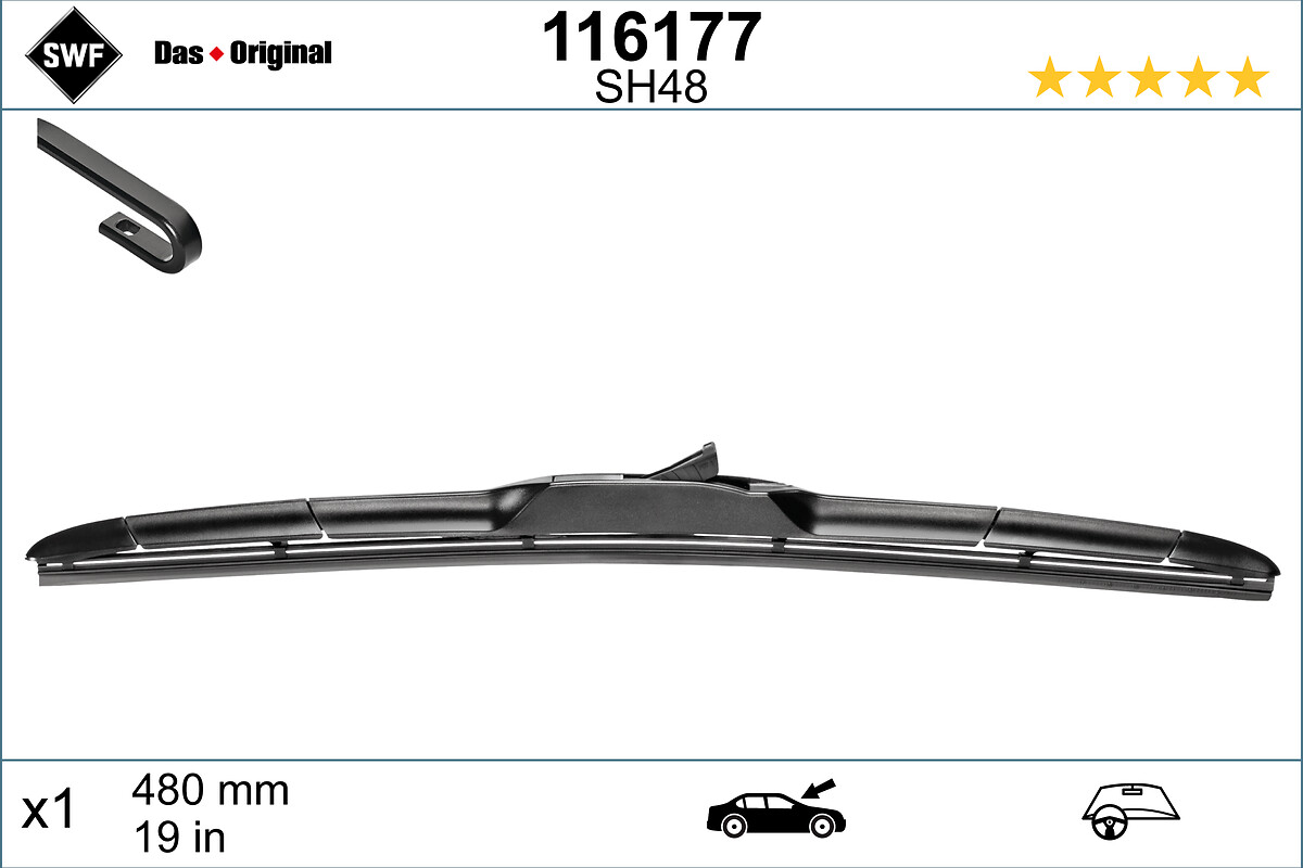 Wiper Blade (Front, right, Front, left)  Art. 116177