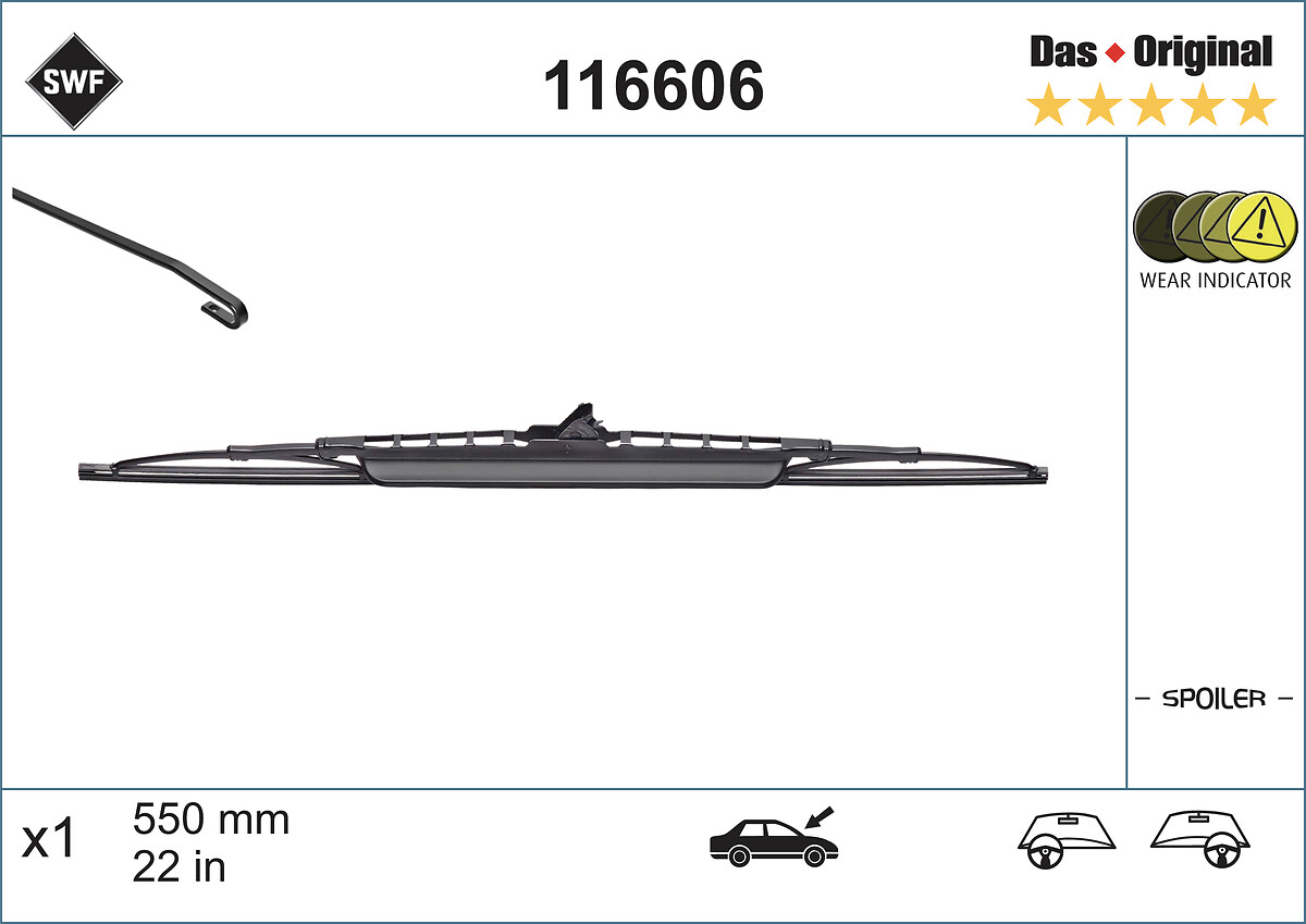 Wiper Blade (Front, left)  Art. 116606