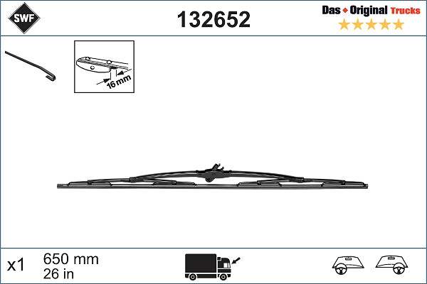 Wiper feather (Both sides)  Art. 132652