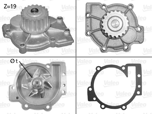 Water Pump, engine cooling  Art. 506325