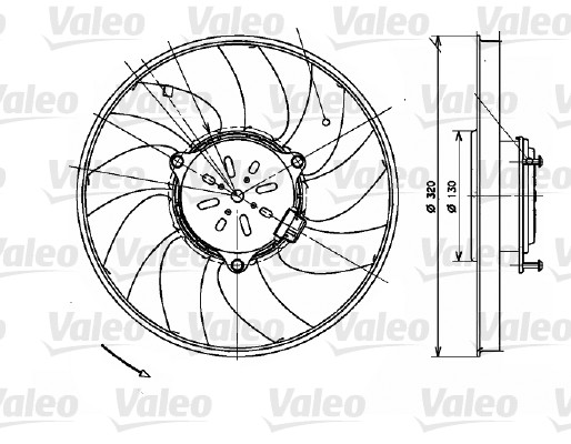 Fan, engine cooling  Art. 696082