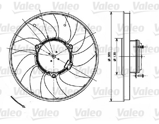 Fan, engine cooling  Art. 696083