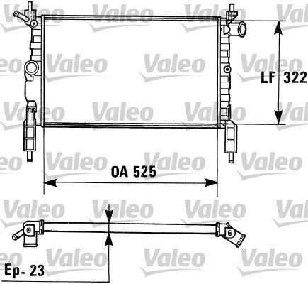 Radiator, engine cooling  Art. 730975