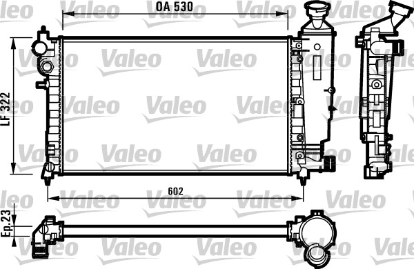 Radiator, engine cooling (Double cloth)  Art. 731526