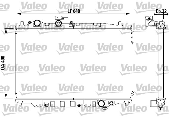 Radiator, engine cooling (Double cloth)  Art. 732538