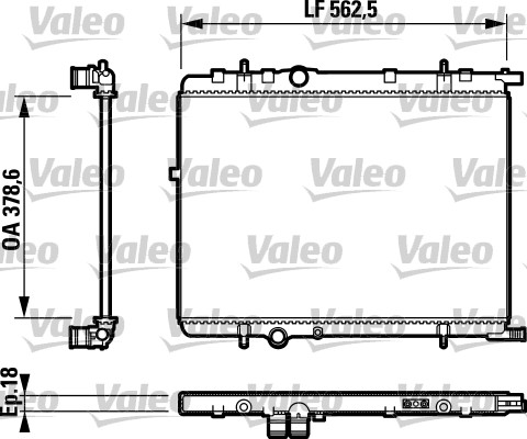 Radiator, engine cooling  Art. 732890