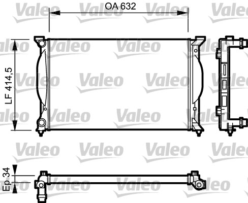 Radiator, engine cooling  Art. 732963