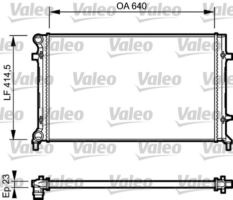 Radiator, engine cooling  Art. 734332