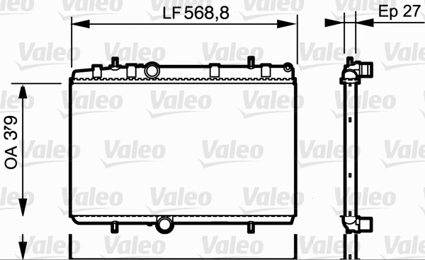 Radiator, engine cooling  Art. 734338