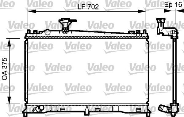 Radiator, engine cooling  Art. 735053