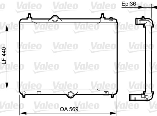 Radiator, engine cooling  Art. 735371