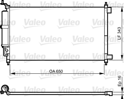 Condenser, air conditioning  Art. 814221