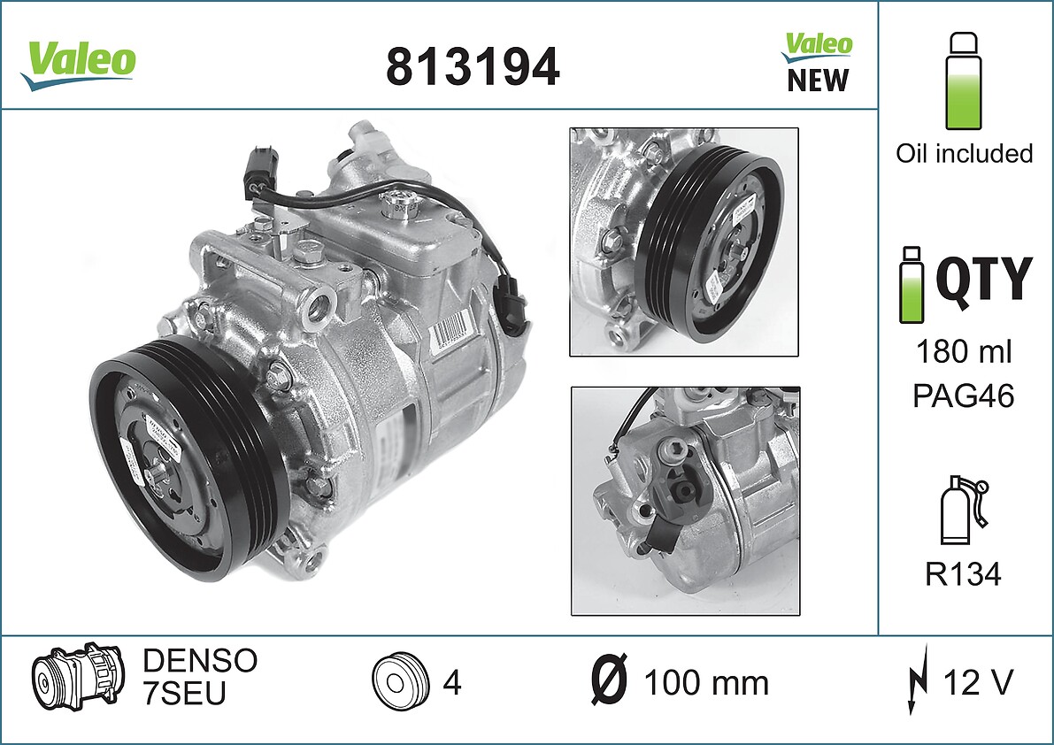 Compressor, air conditioning  Art. 813194