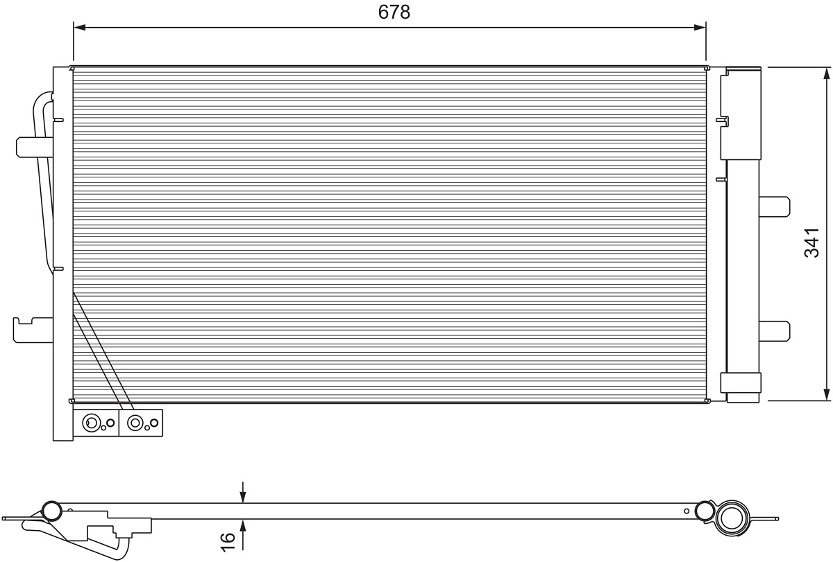 Condenser, air conditioning  Art. 814169