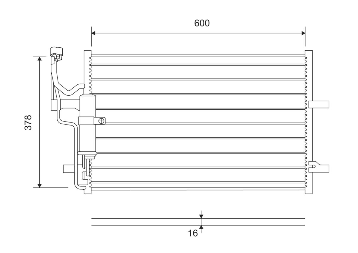 Condenser, air conditioning  Art. 814265