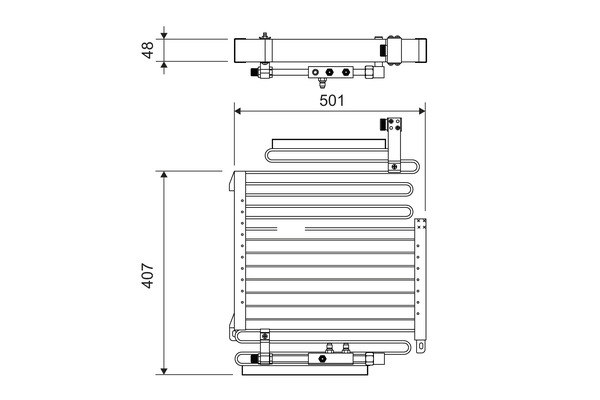 Condenser, air conditioning  Art. 814288