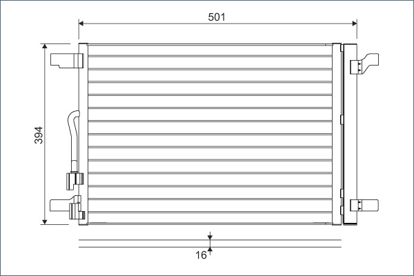 Condenser, air conditioning  Art. 814301