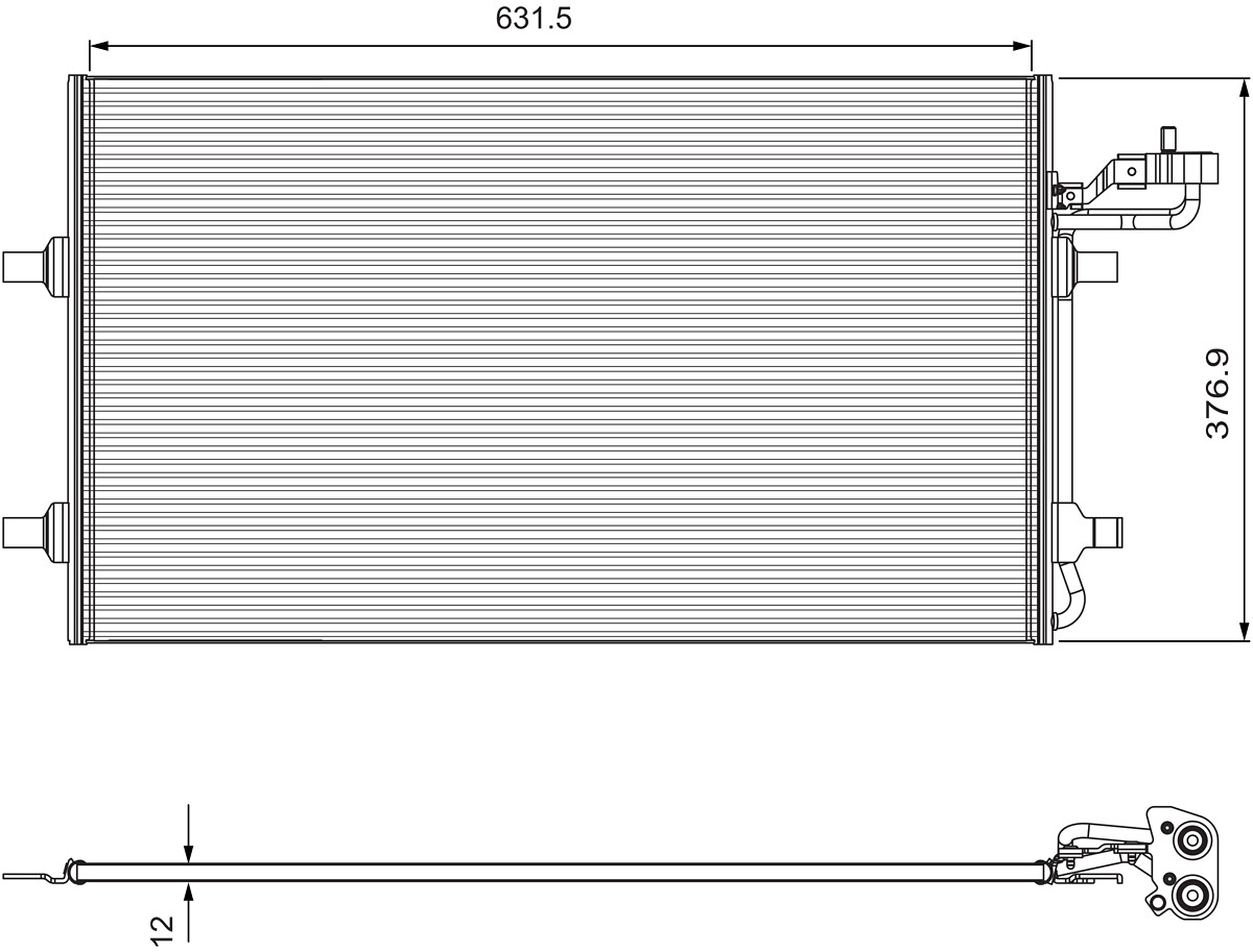 Condenser, air conditioning  Art. 814324