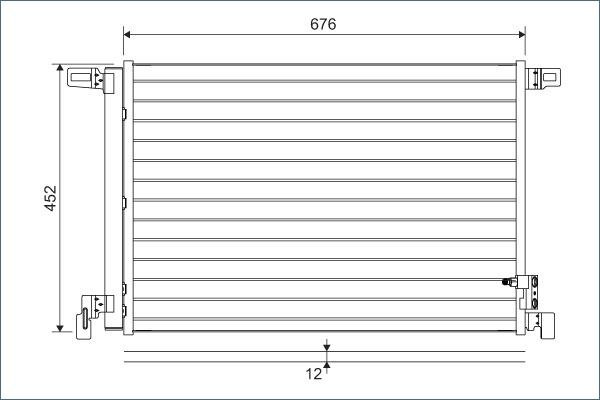 Condenser, air conditioning  Art. 822609