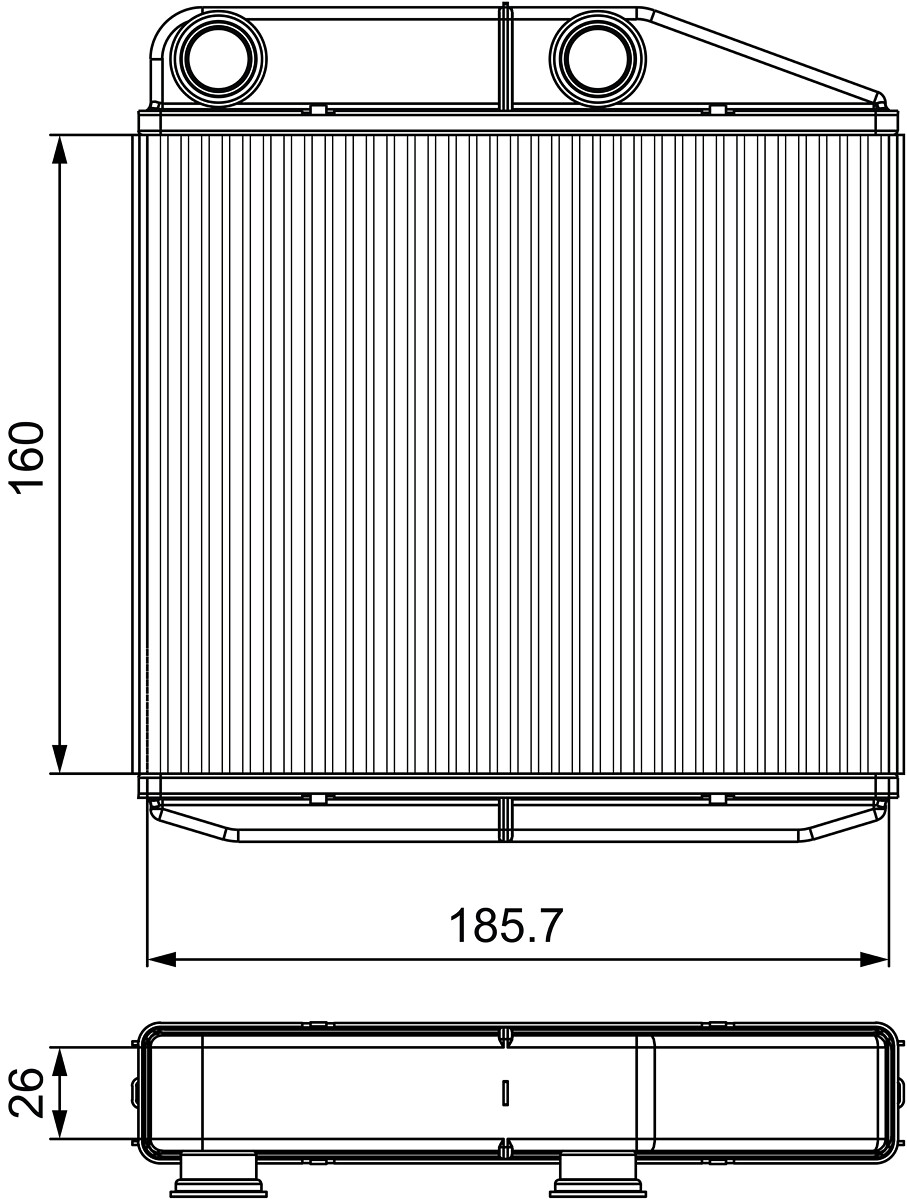 Heat Exchanger, interior heating  Art. 811502