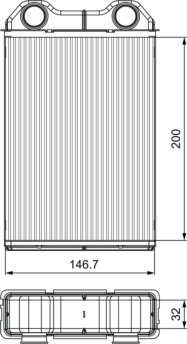 Heat Exchanger, interior heating  Art. 811533