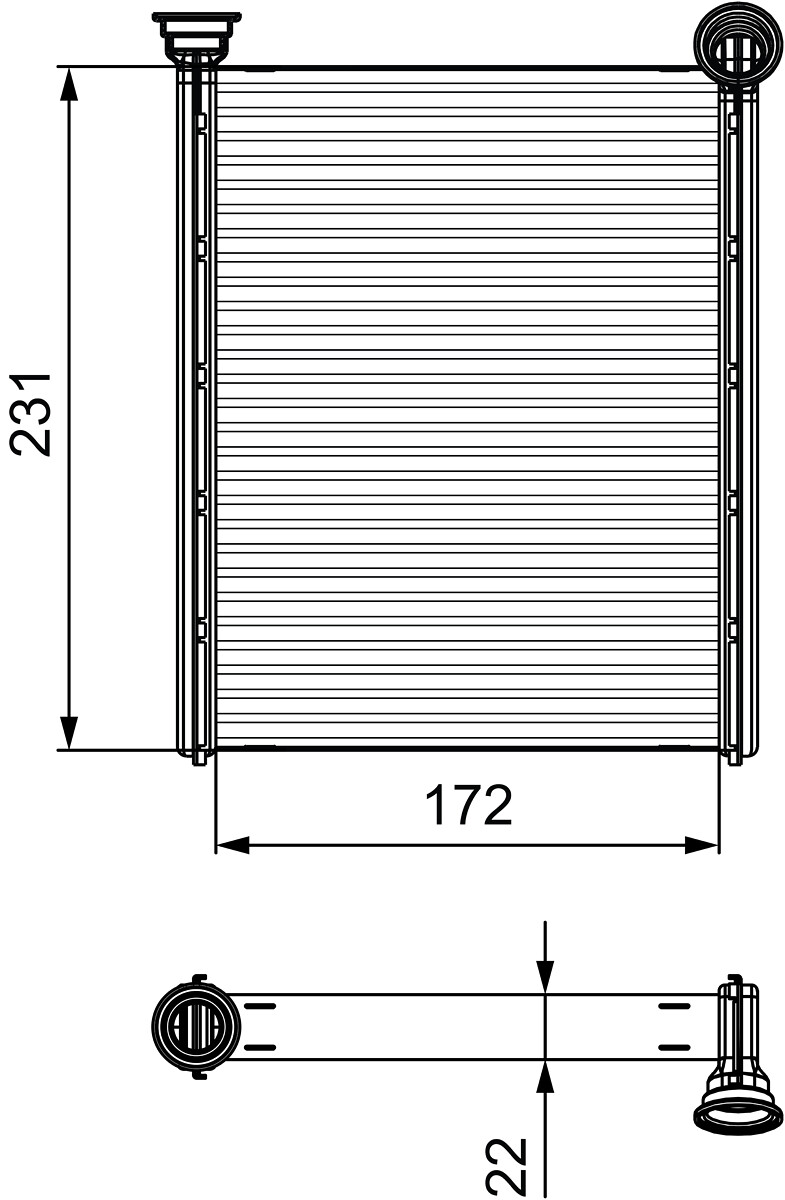 Heat Exchanger, interior heating  Art. 811534