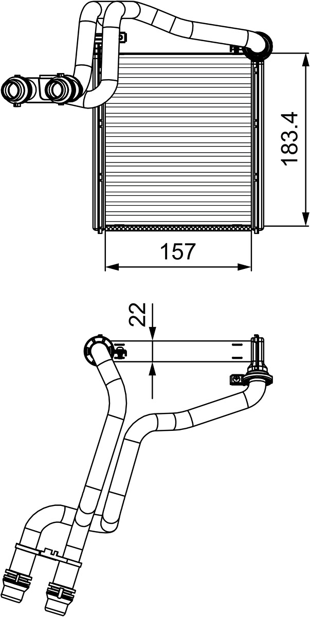 Heat Exchanger, interior heating  Art. 811536