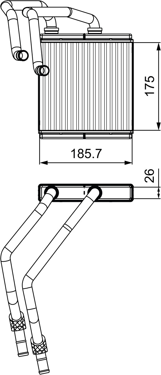 Heat Exchanger, interior heating  Art. 811544