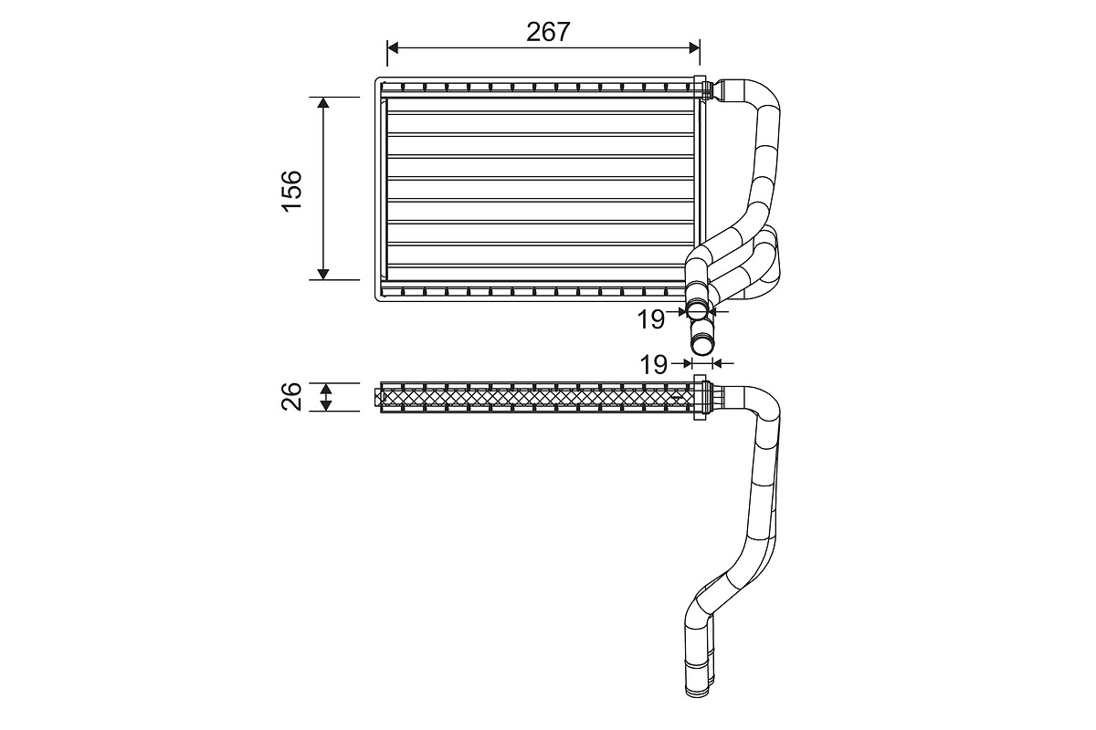 Heat Exchanger, interior heating  Art. 811568